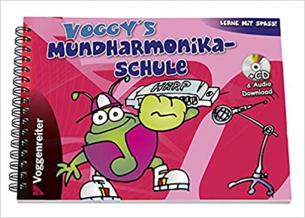 VOGGY`S MUNDHARMONIKA SCHULE ab 6 Jahre mit CD in A5